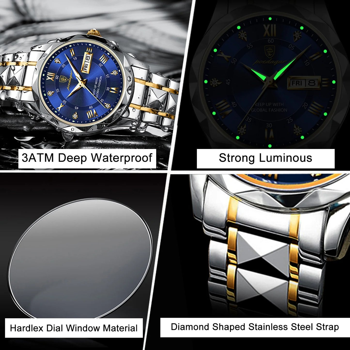 Men's Luxury Wristwatch (Steel)