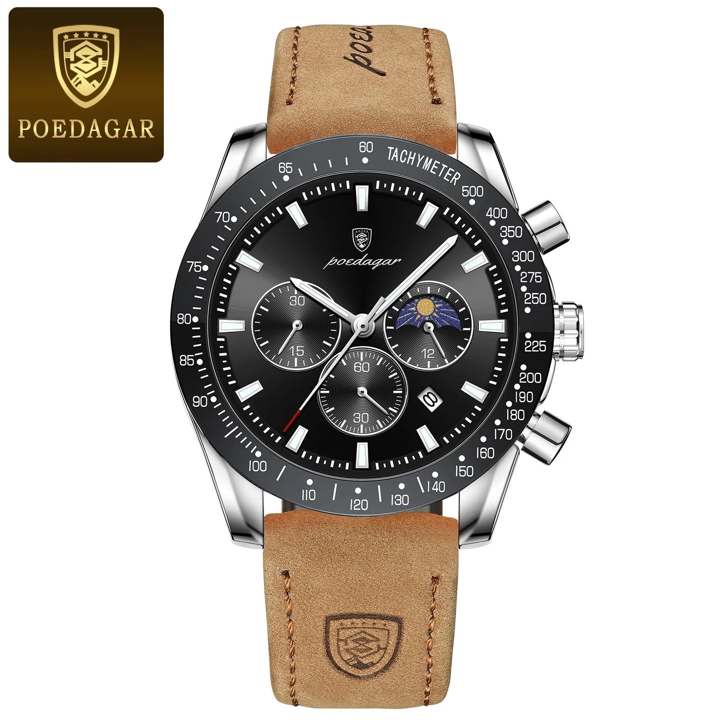 Men's Leather Luxury Watch