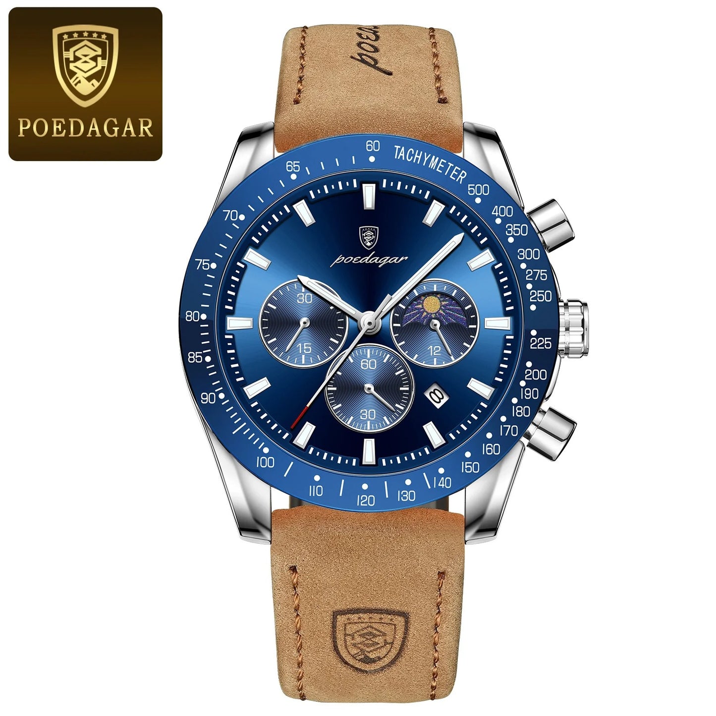 Men's Leather Luxury Watch