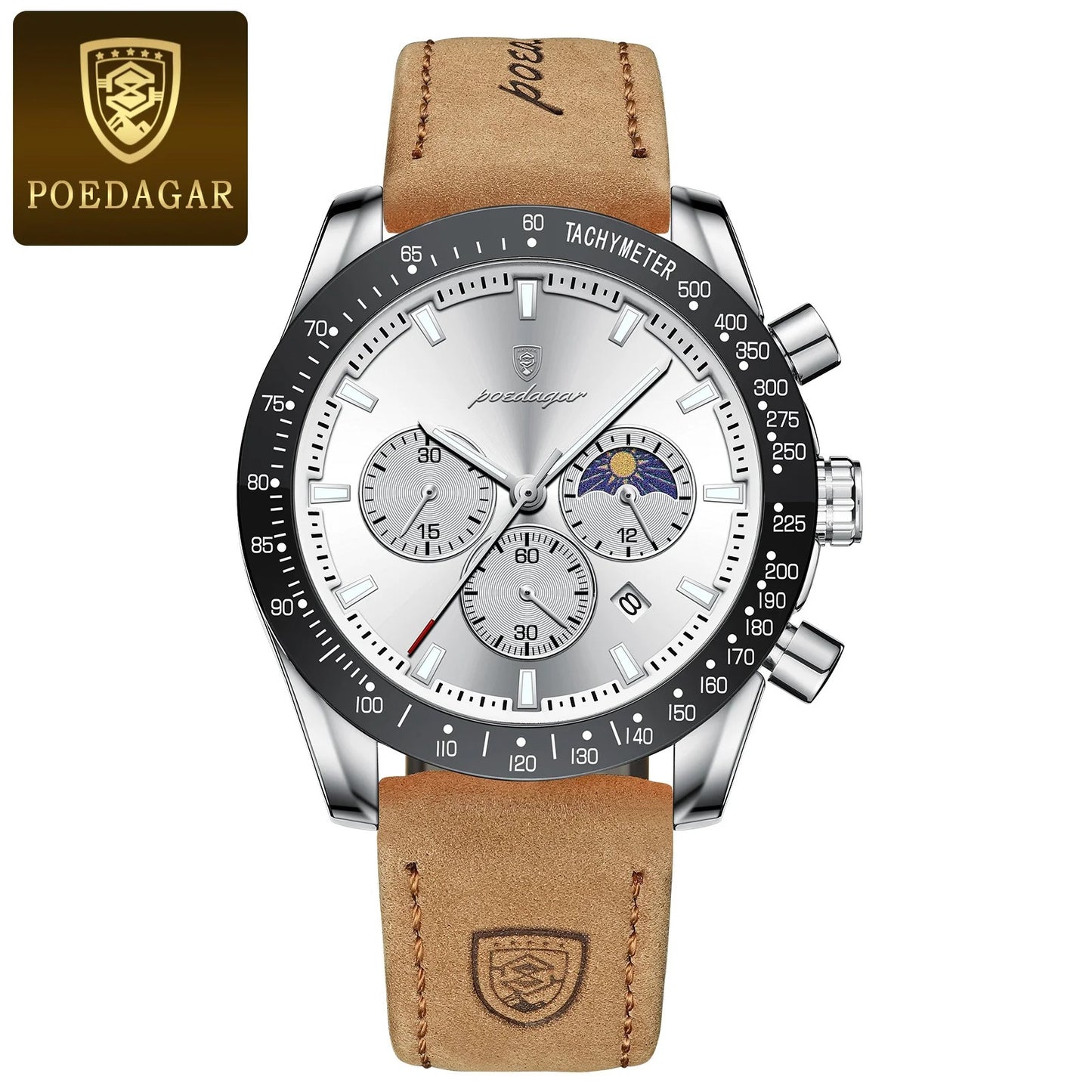 Men's Leather Luxury Watch