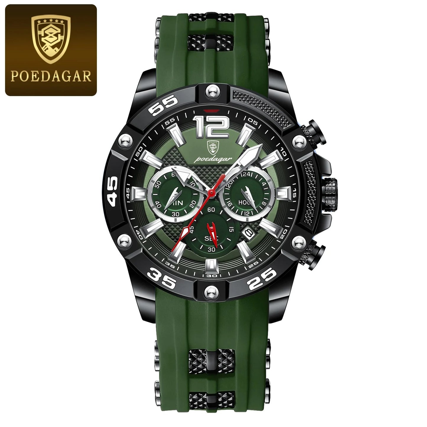 Men's Military Quartz Wristwatch - Waterproof Luminous Chronograph