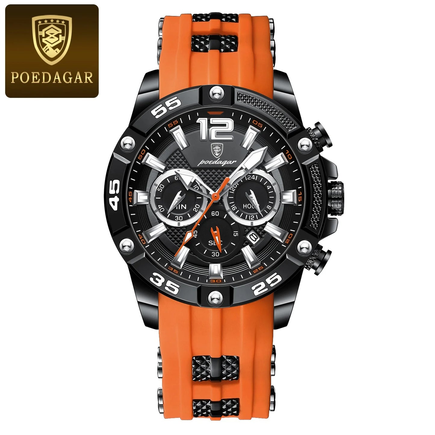 Men's Military Quartz Wristwatch - Waterproof Luminous Chronograph