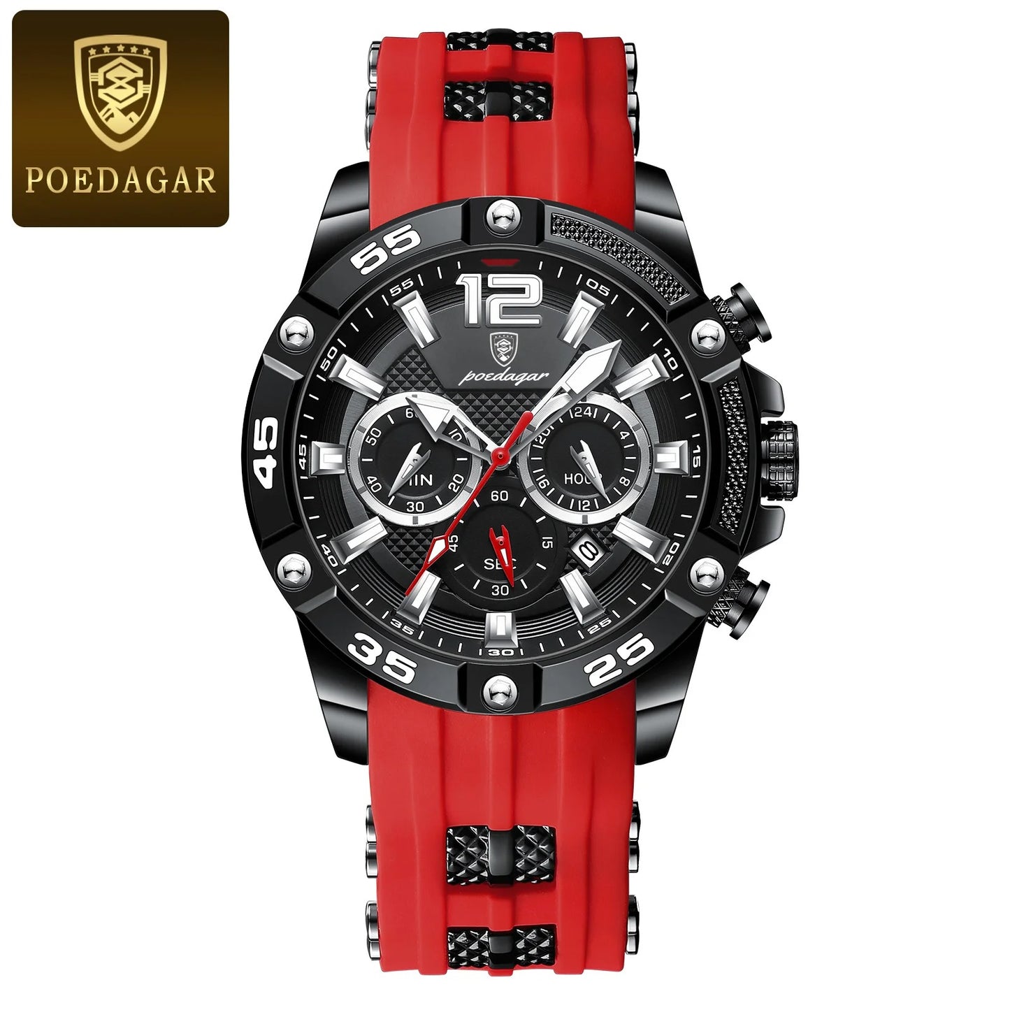 Men's Military Quartz Wristwatch - Waterproof Luminous Chronograph