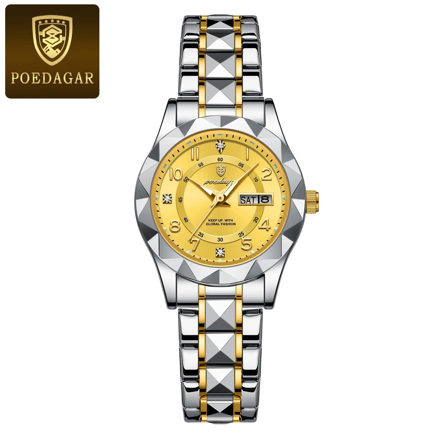 Luxury Women's Quartz and Stainless Steel Watch