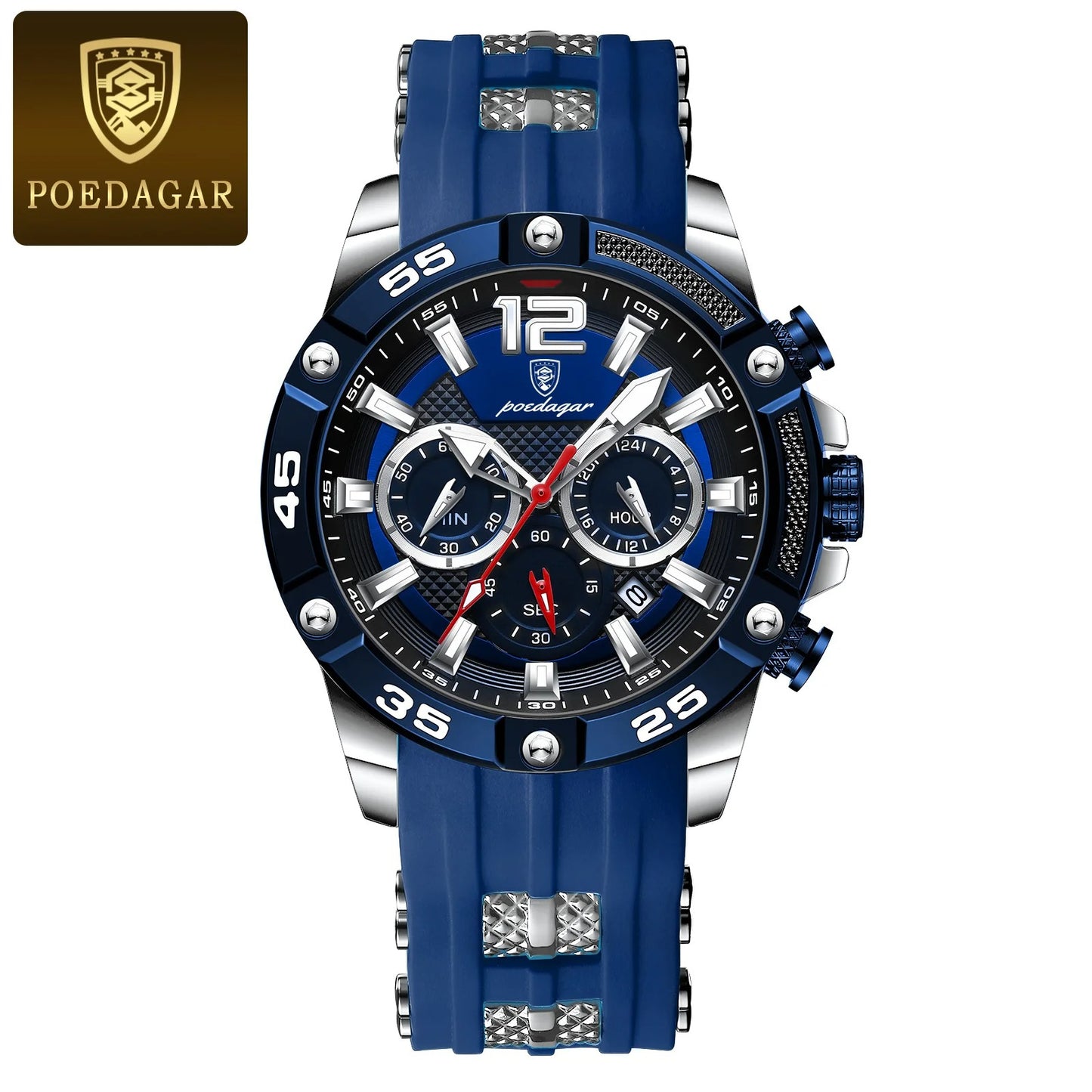 Men's Military Quartz Wristwatch - Waterproof Luminous Chronograph